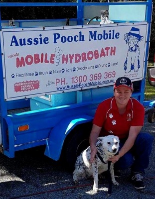 Mobile dog washing service for Jimboomba dogs