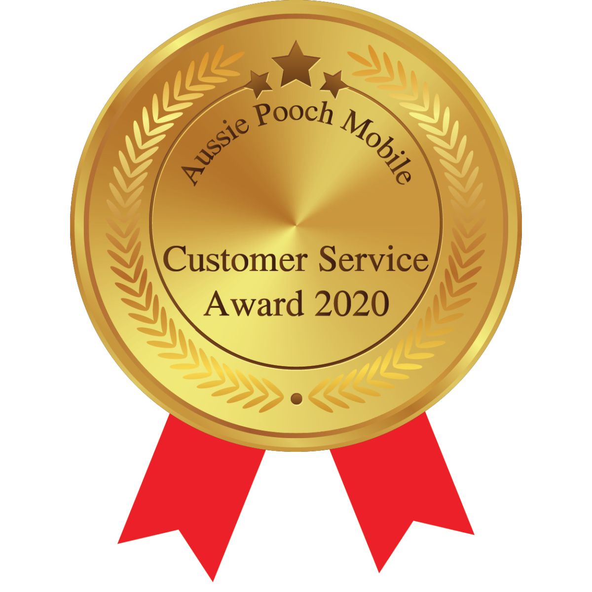 2020 Customer Service Award! Aussie Pooch Mobile