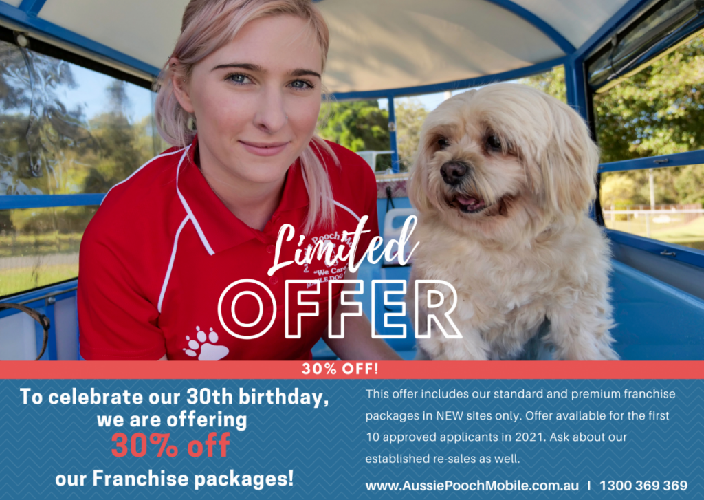 Aussie Pooch Mobile Dog Wash & Grooming Franchise Ph 1300